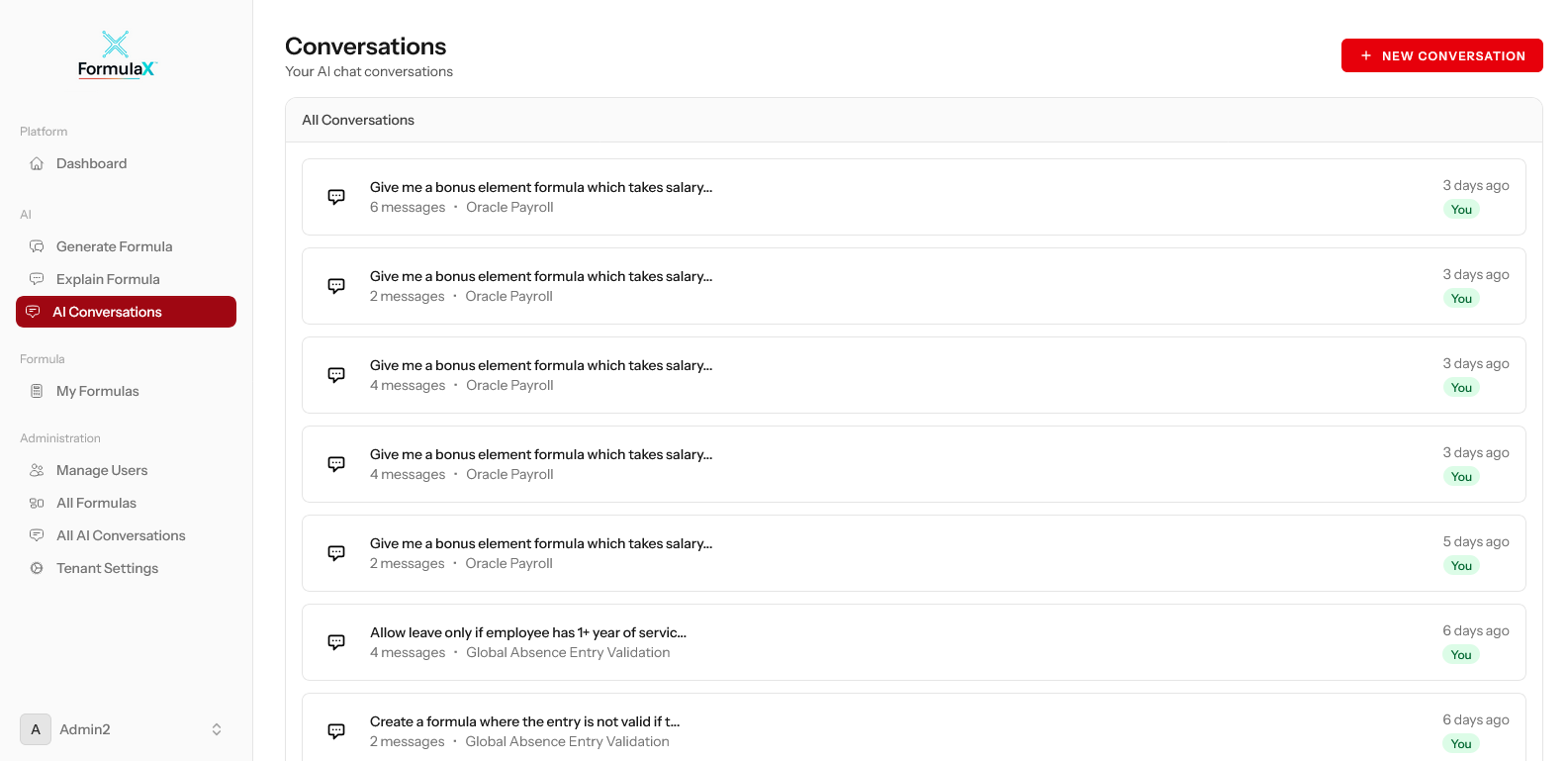 Conversation List - MKSK Consulting