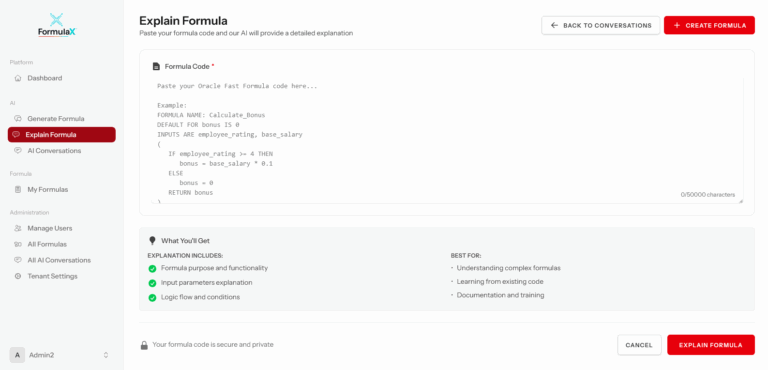 Explain Formula - MKSK Consulting