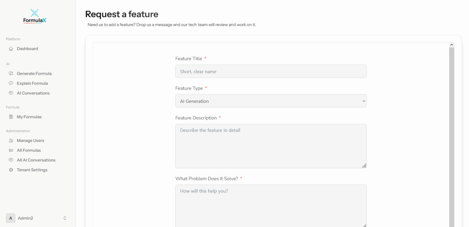 Request a Feature - MKSK Consulting